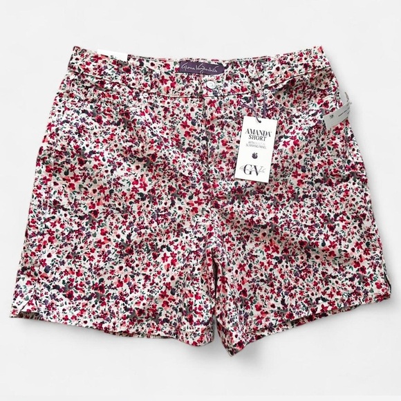 Gloria Vanderbilt Vibrant Floral Women's Shorts - Picture 1 of 8